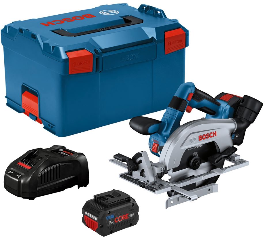 Akumulatora ripzāģis Bosch GKS 18V-57-2, (2x5.5Ah PROCore), 18V, 5.000 min.-1