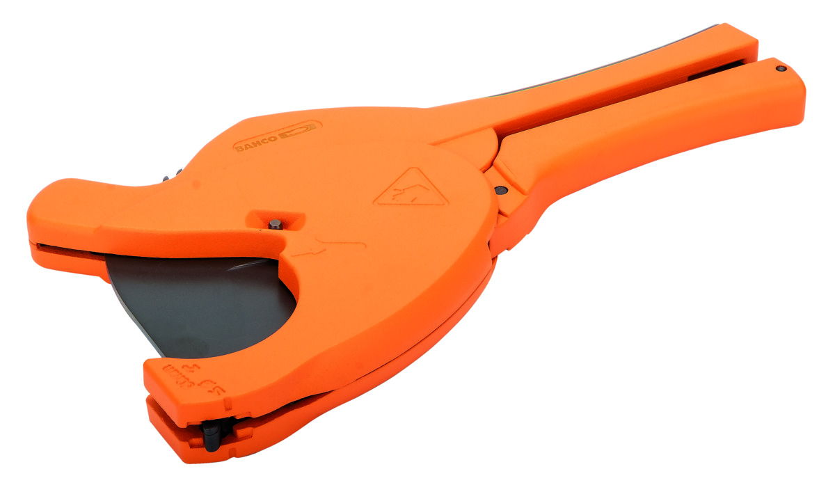 Plastmasas trubu šķēres, maks: 63mm priekš PE,PP,PB,PEX,MLP/MSR,VPE,CPVC,PVC & PVDF