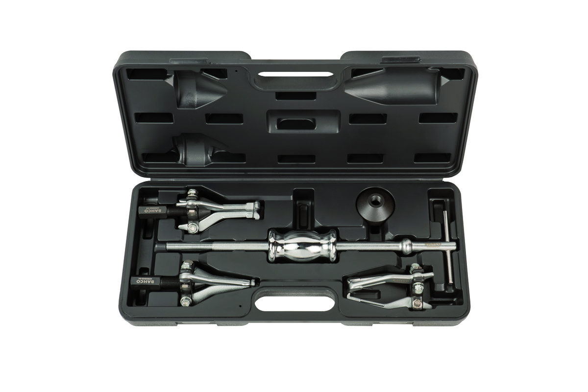 Internal and external bearing exctractor set 15-80mm with sliding hammer