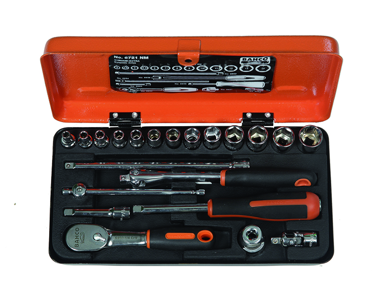 Socket set 4-14mm 1/4