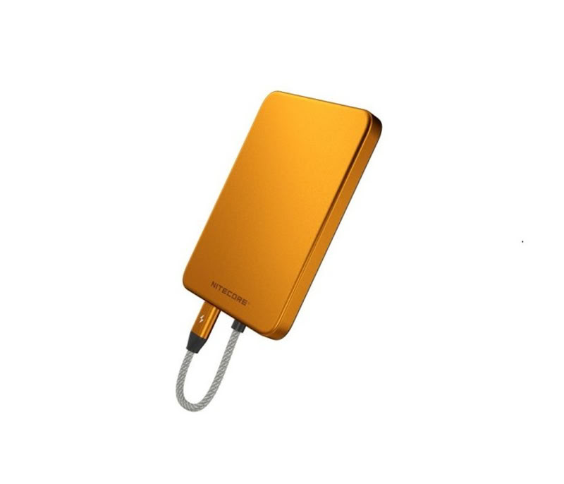 Nitecore  Pocket 5 Orange USB-C 5000 mAh ārējais akumulators