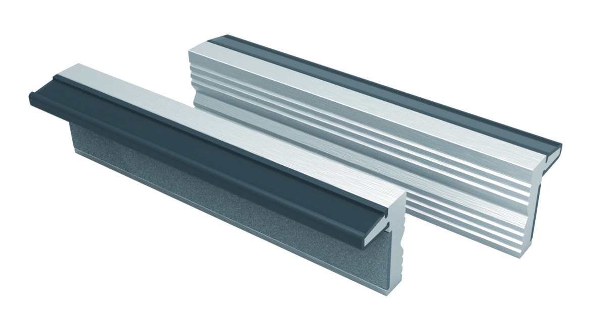 Spare jaws for bench vises (Al) 100mm with magnet