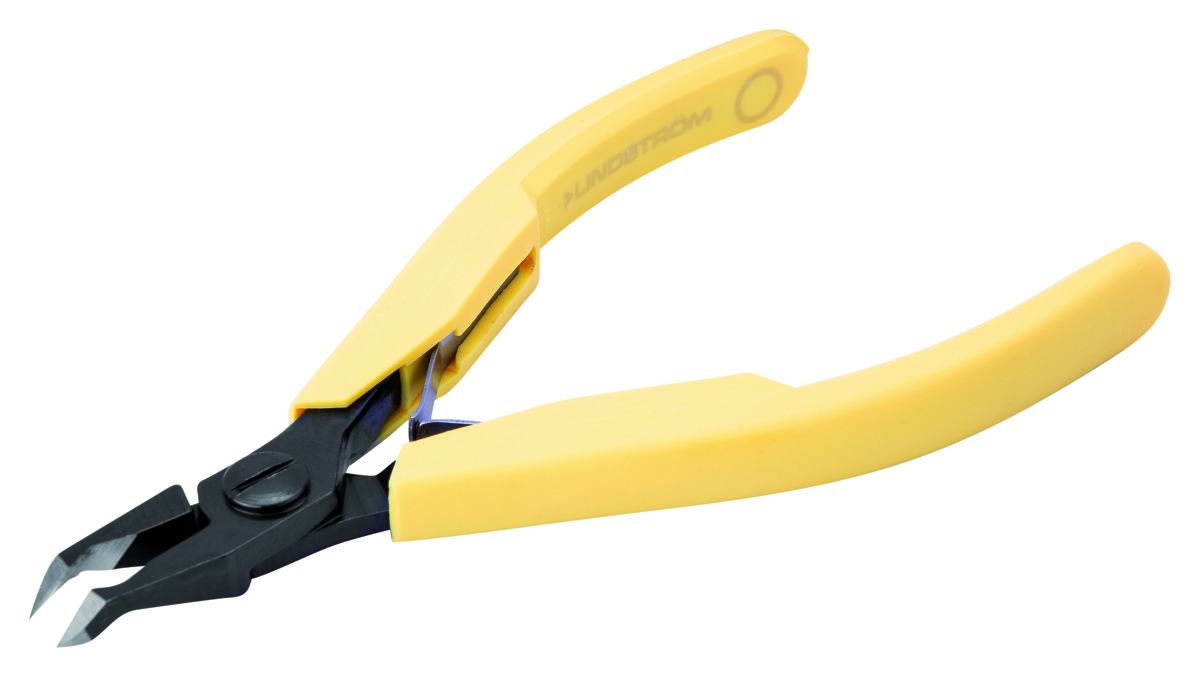 Oblique cutters with 45° long head 117,5mm cutting capacity 0,2-0,8mm Flush Lindström CO handle shape