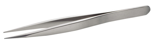 High precisiontweezers 00-SA 120mm stainless steel, anti-magnetic and anti-acid