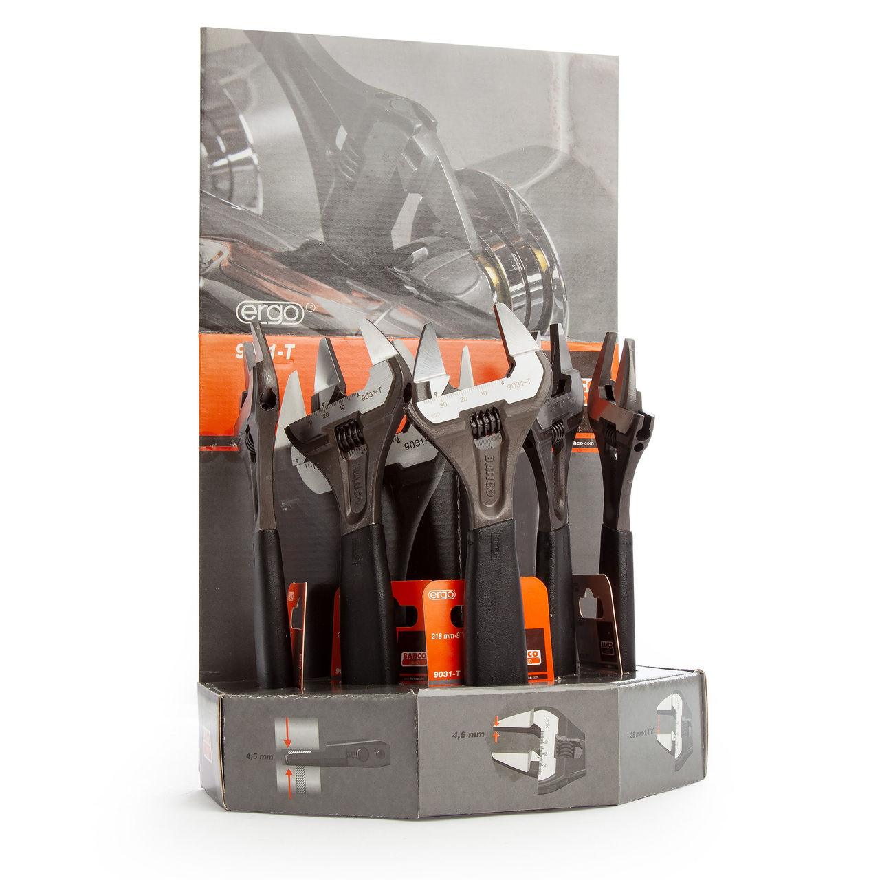 Adjustable wrench 9031-T disp 5 pcs