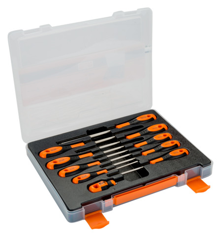 Screwdriver set Bahco 10pcs SL, PH, Robertson
