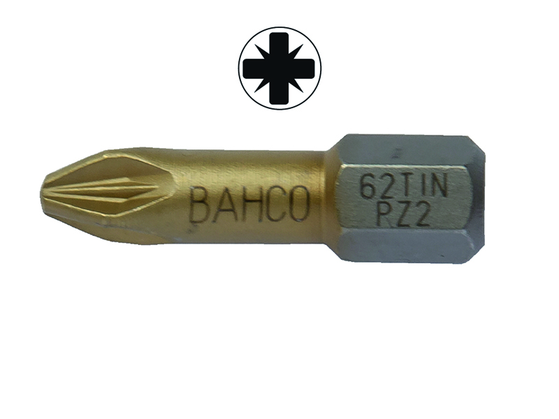 Bits TIN Torsion PZ1 25mm 10pcs