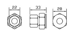 Special socket 22mm x 33mm x 28mm