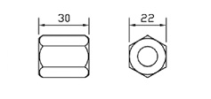 Special socket 22mm