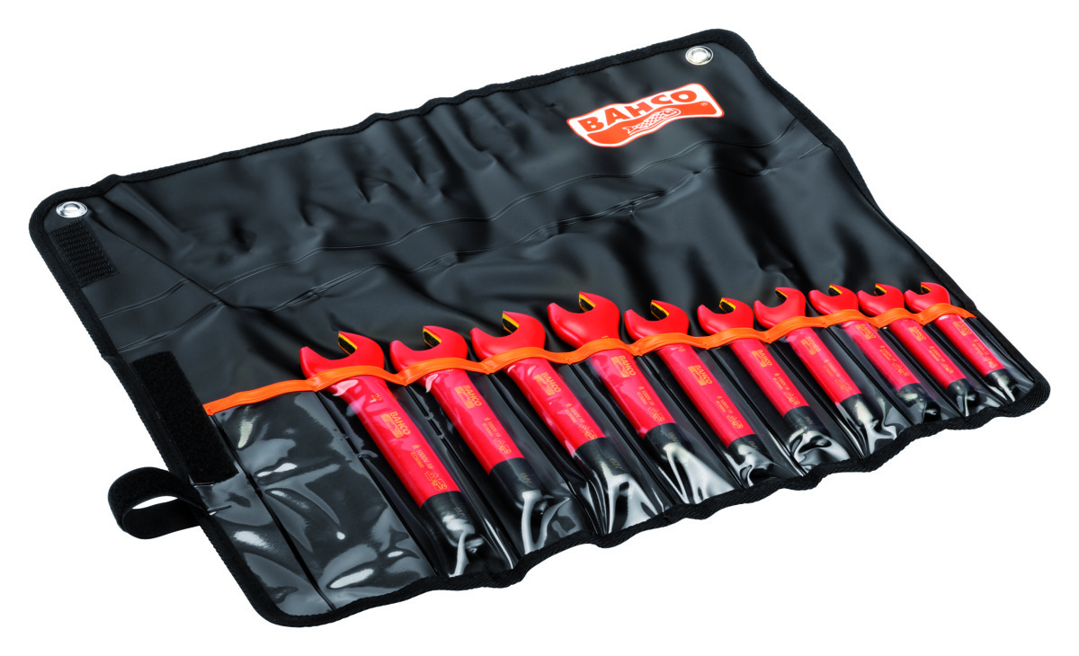 Safety open end wrench set