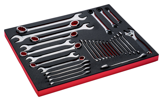 Wrenches set Bahco 30pcs in 3/3 foam