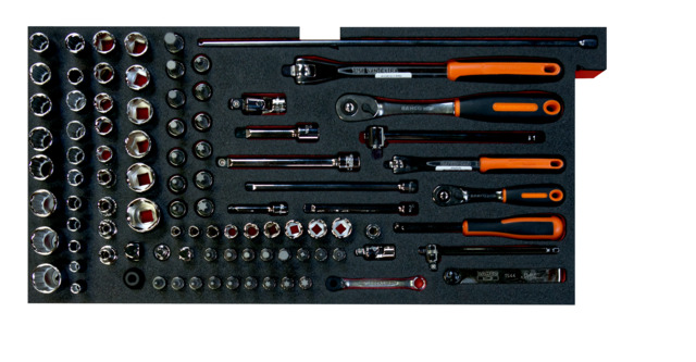 Foam w/ socketry and spanners