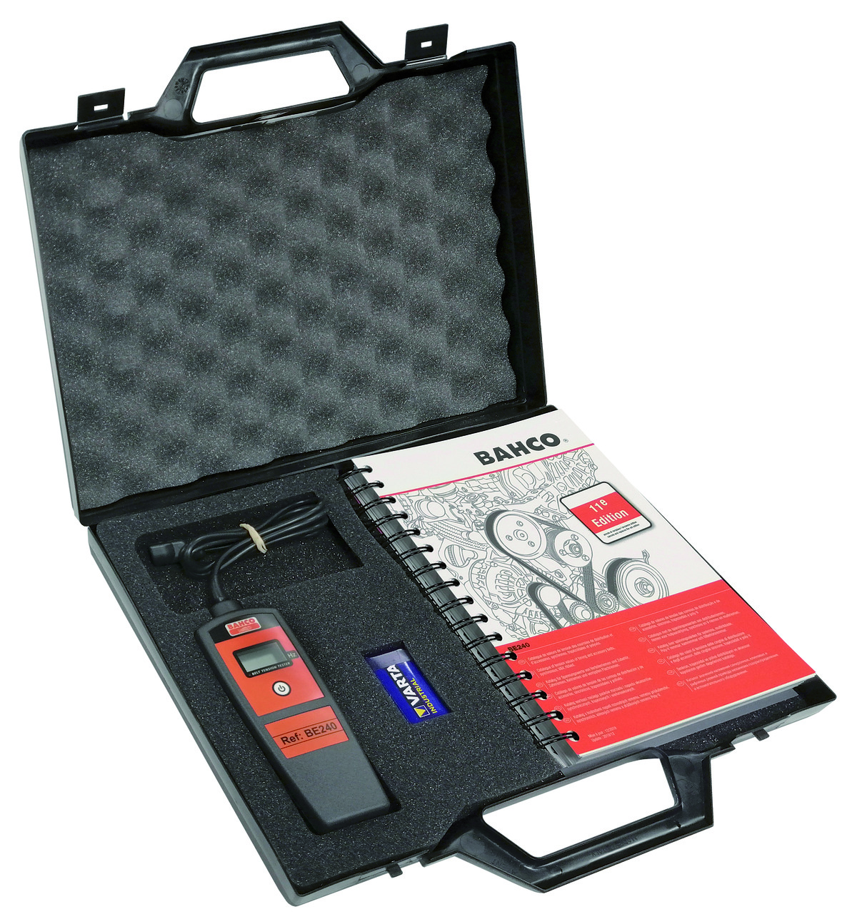 Electronic belt tension tester