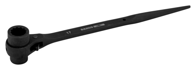 Scaffold ratchet wrench SC2RM 15x17mm, conical handle to align the holes of the individual bars, so that the screw can be inserted and fixed