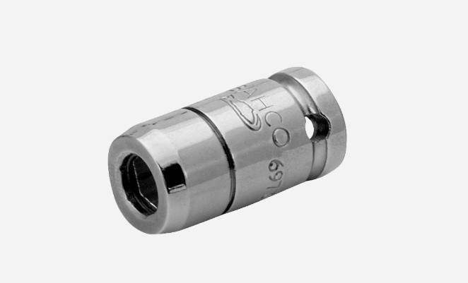 Bit holder ¼“ with locking spring and magnet, ¼“ female 6973M