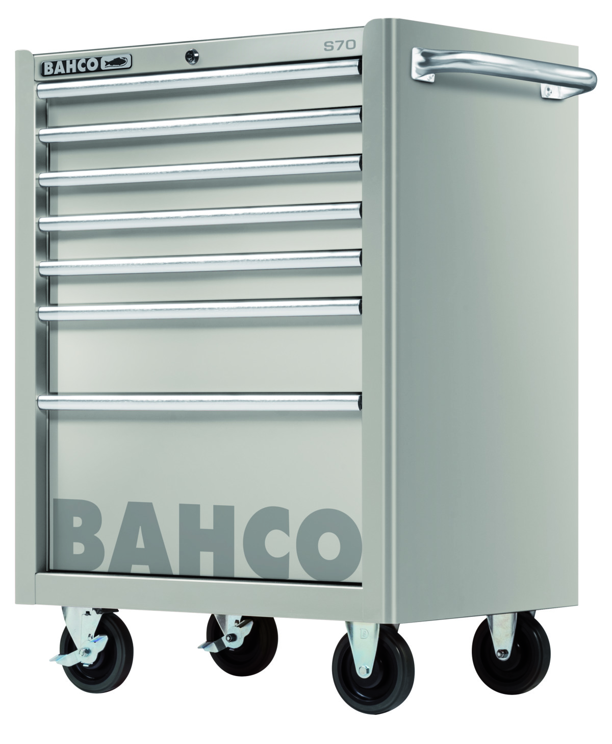 7 dr trolley-stainless steel