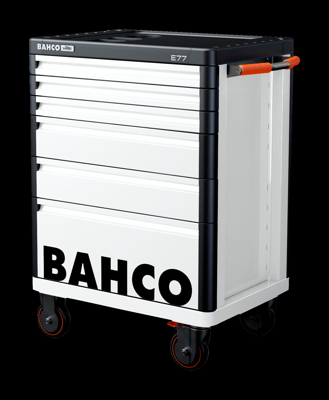 6 dr trolley white premium
