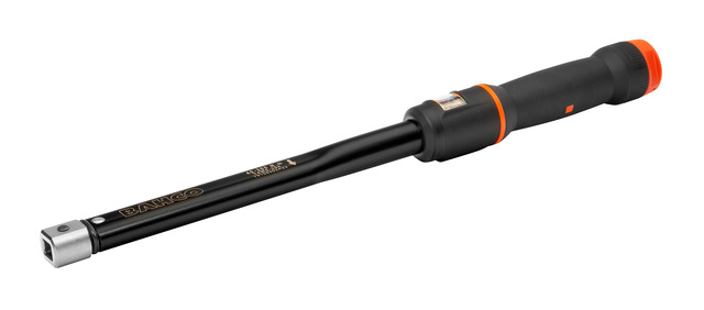 Click torque wrench with interchangeable heads 60-300Nm ±3% (CW ja CCW ) 14x18mm, 595mm, window scale