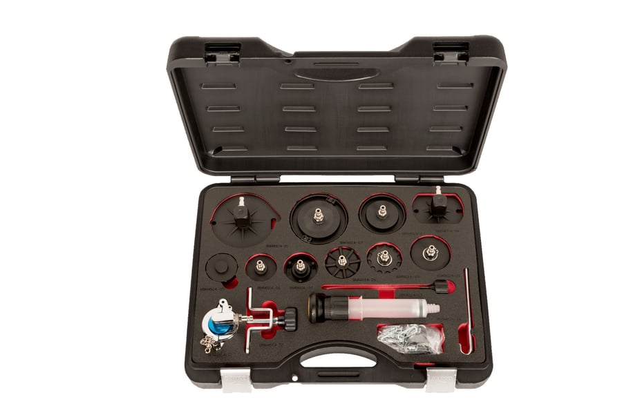 Brake bleeder master cylinder cap adapter kit 14pcs