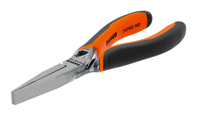 Flat nose pliers Bahco, chromed, 140mm
