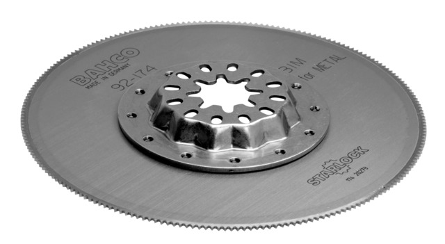 Daudzfunkcionāls Bahco BiM asmens lokšņu metālam 1mm, 85 mm, Starlock stiprinājums