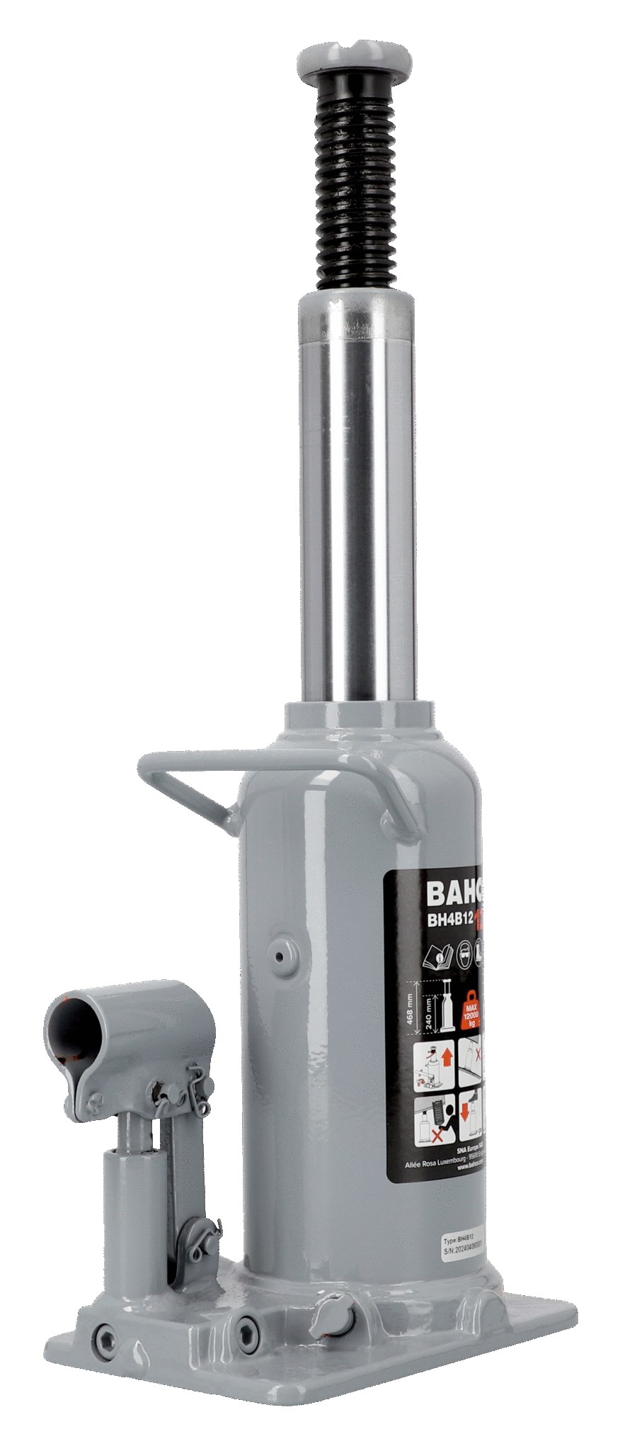 Bottle jack, Premium 12t 240/468mm