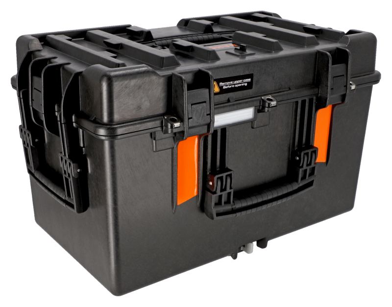 Bahco 50 l, IP67, īpaši izturīgs, ūdensizturīgs, sakraujams cietais koferis; 585 × 368 × 348 mm