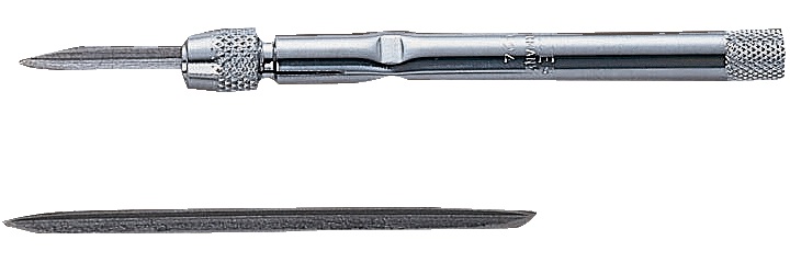 3-square scraper with nickel plated handle