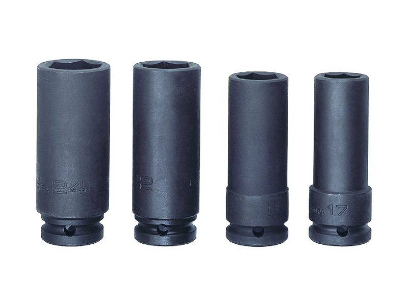 Deep impact socket set K7806M 17-24mm 4 pcs 1/2