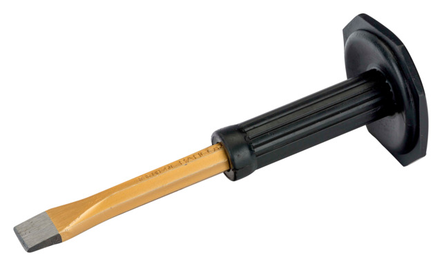 Mason´s chisel with plastic hand protection 26x400mm