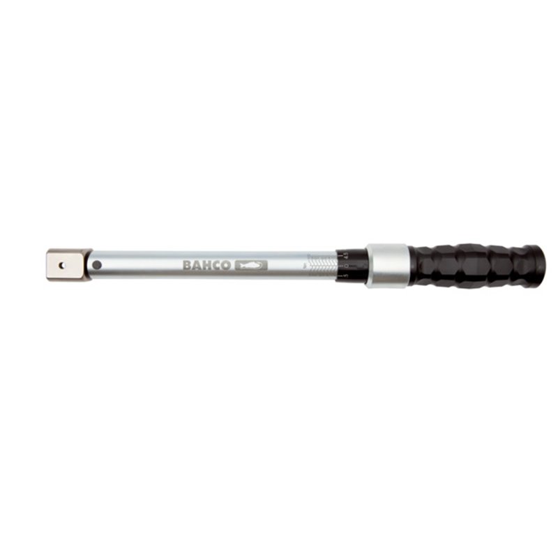 Click torque wrench with interchangeable heads 40-200Nm ±4% (CW) 14x18, 453mm plastic handle