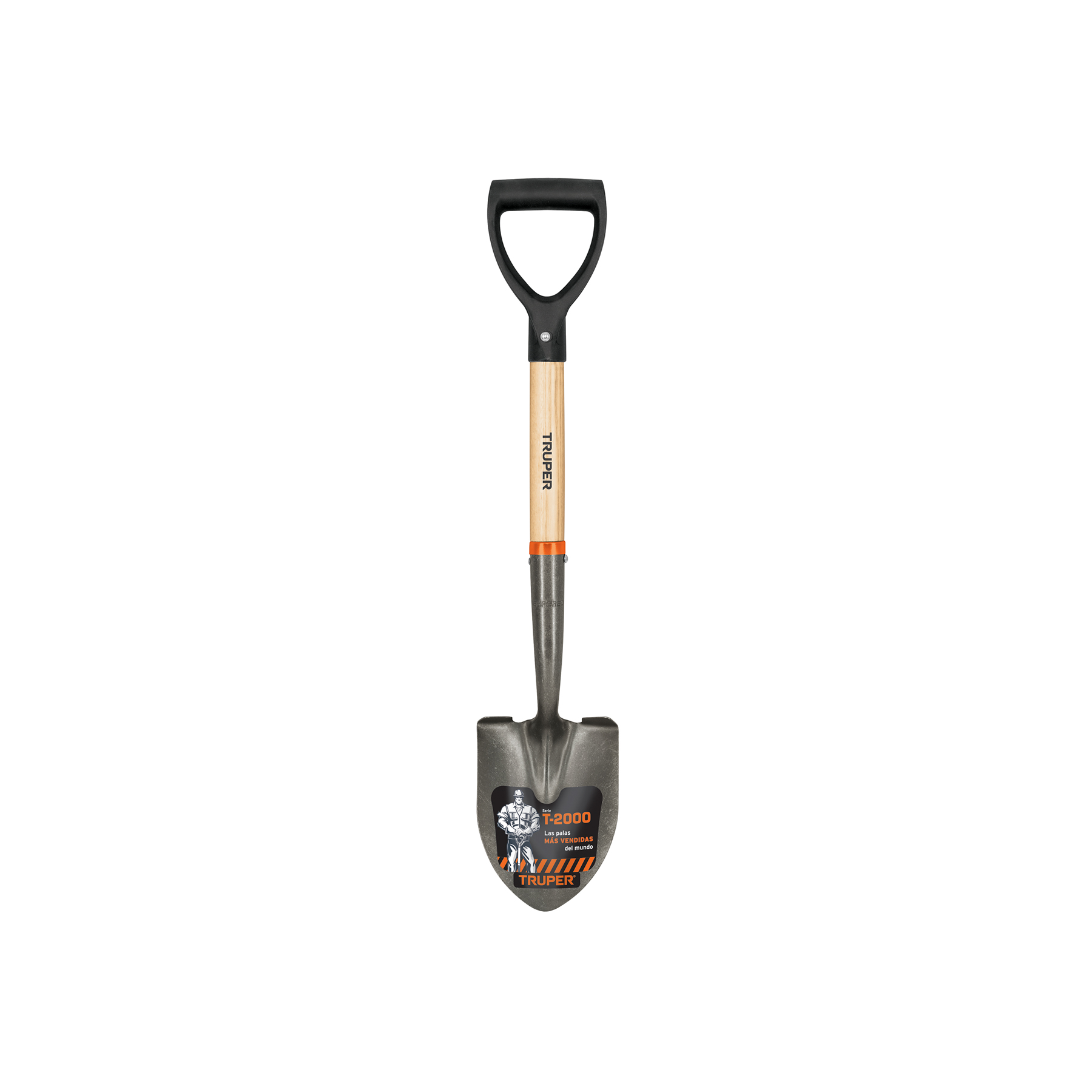 Truper maza apaļa lāpsta ar koka kātu un D veida rokturi, 72cm