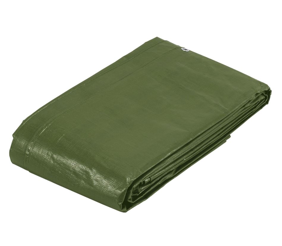 Truper pelēks brezents Extreme 2x3m, 240g/m2, olīvzaļa krāsa