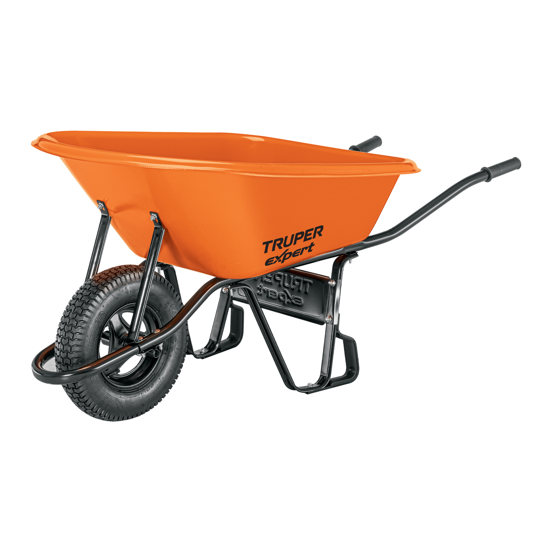 Truper Expert 100L ķerra ar biezu HDPE plastmasas korpusu