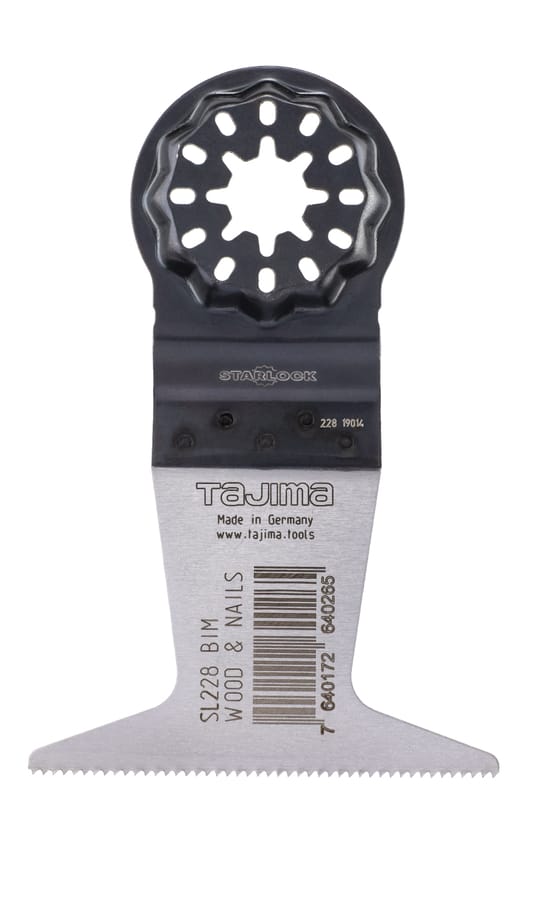 Tajima Starlock daudzfunkcionālais zāģa asmens BiM 50x65 mm koksnei ar naglām