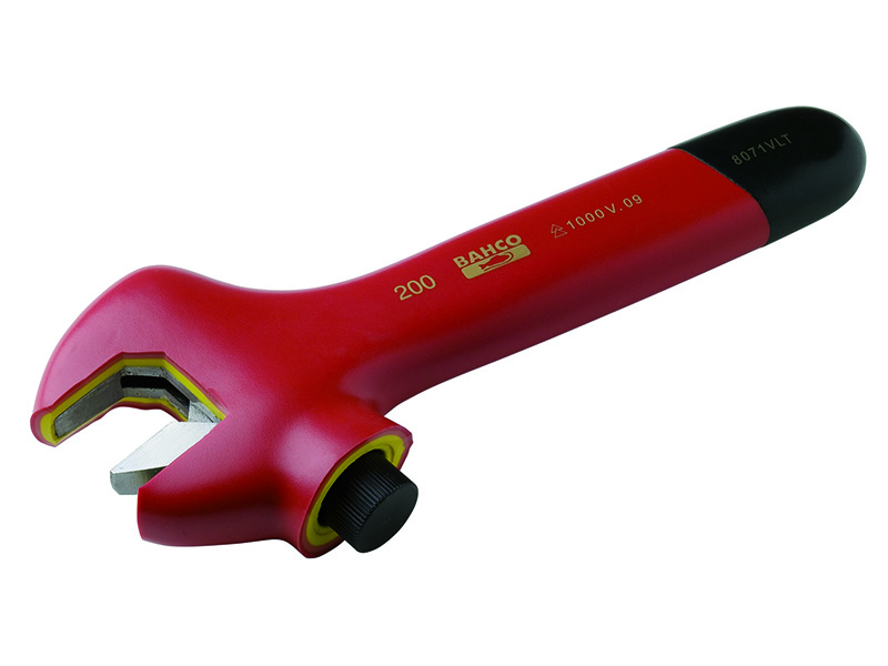 Insulated adjustable wrench with side nut 8071VLT 205mm max 29mm 1000V VDE