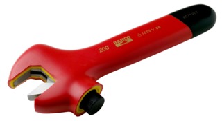 Insulated adjustable wrench with side nut 8072VLT 255mm max 34mm 1000V VDE