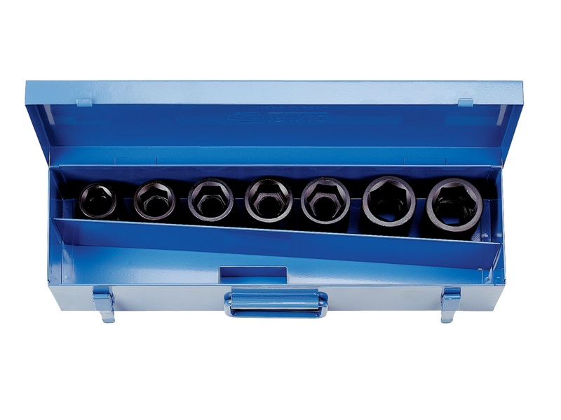 Hexagon impact socket set 7 pcs 1