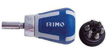 Irimo sprūdrata mini skrūvgriežu komplekts 110m, 12 uzgaļi - SL, PH, Torx, HEX, blisterī