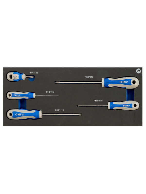 PH screwdriver set 5pcs 1/3 foam Irimo