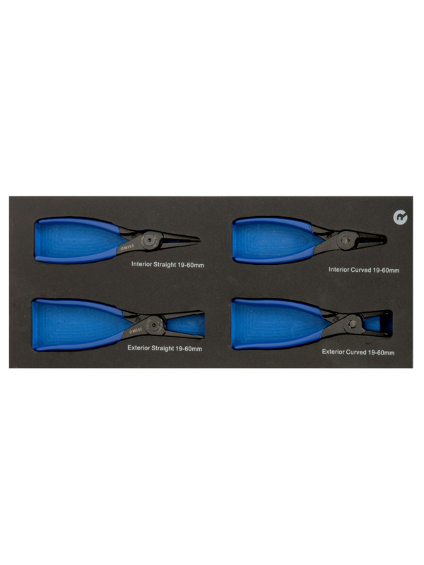 Circlip pliers set (EXT+INT) 4pcs 1/3 foam Irimo