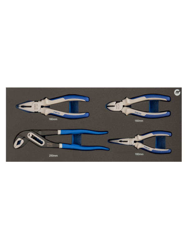 Pliers set 4pcs 1/3 foam Irimo