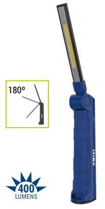 Articulation worklight LED COB+SMD 400/70lm, slim, rechargeable, IP20