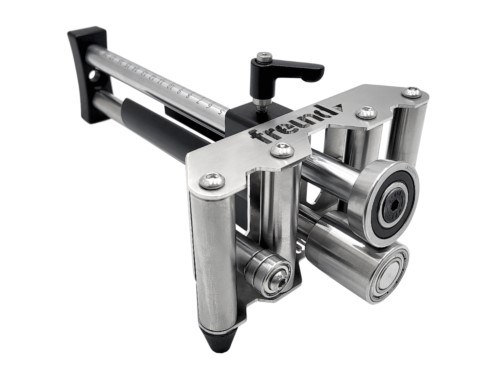 Comfortable bender: bender with 4 guide rollers for a comfortable use and upstands from 5 to 200 mm