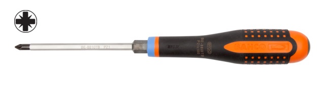 Skrūvgriezis ERGO™ Pozidriv PZ1x100mm ar 9mm viengabala hex kātu
