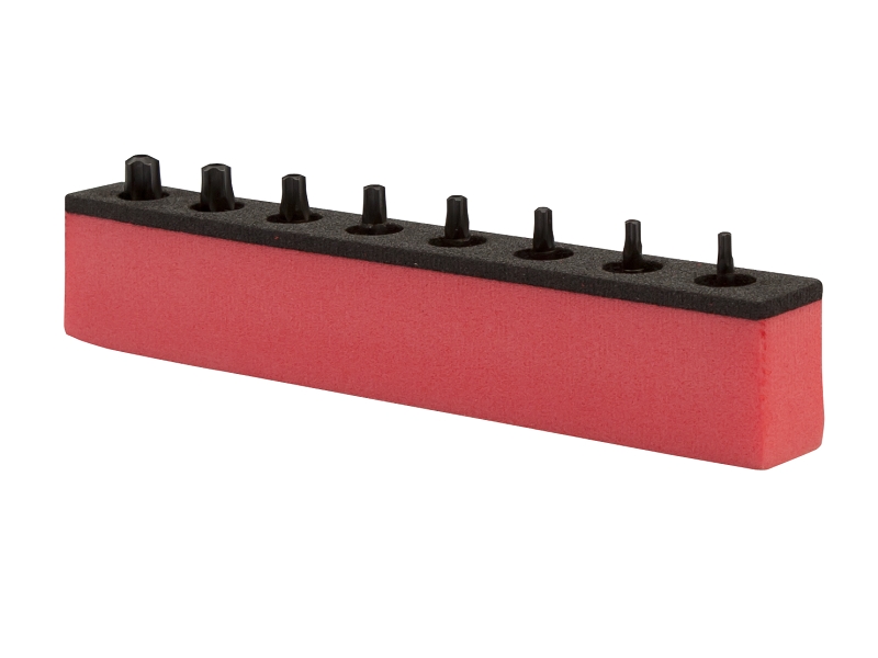 Tamper Torx TR+ bit socket set TR+10 - TR+45 8 pcs 1/4