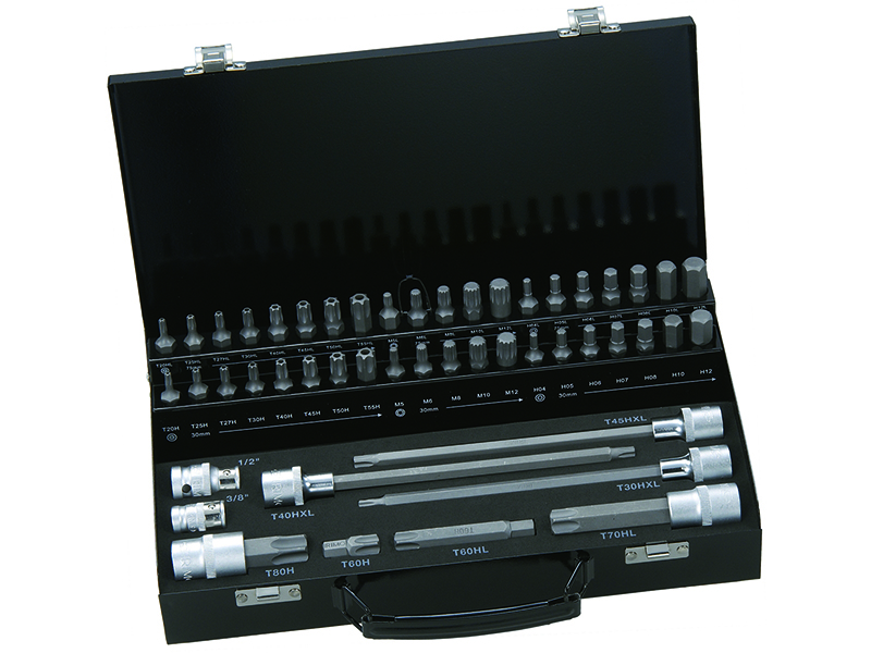 10mm uzgaļu komplekts 49 gab. TR, HEX, XZN M