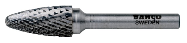 TC rotary burr arch round nose diam 10mm, drive 6mm, medium cut