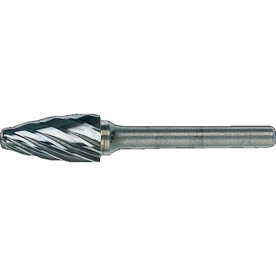 Rotary burrs for aluminium arch round nose 12x25mm 8mm drive AL 6