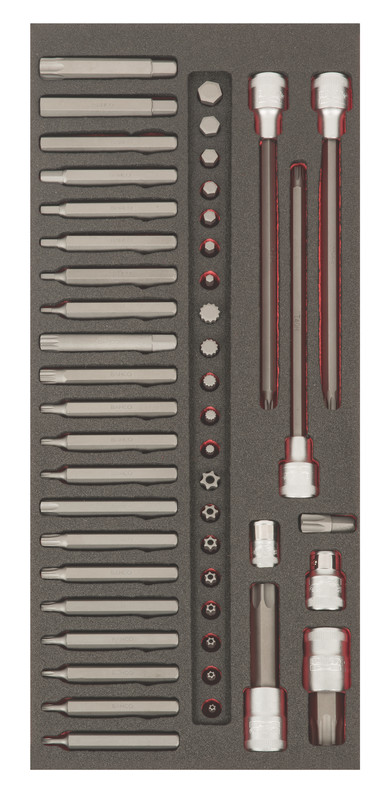 BE5049 10mm bit set 49pcs Fit&Go - TR, HEX, XZN M